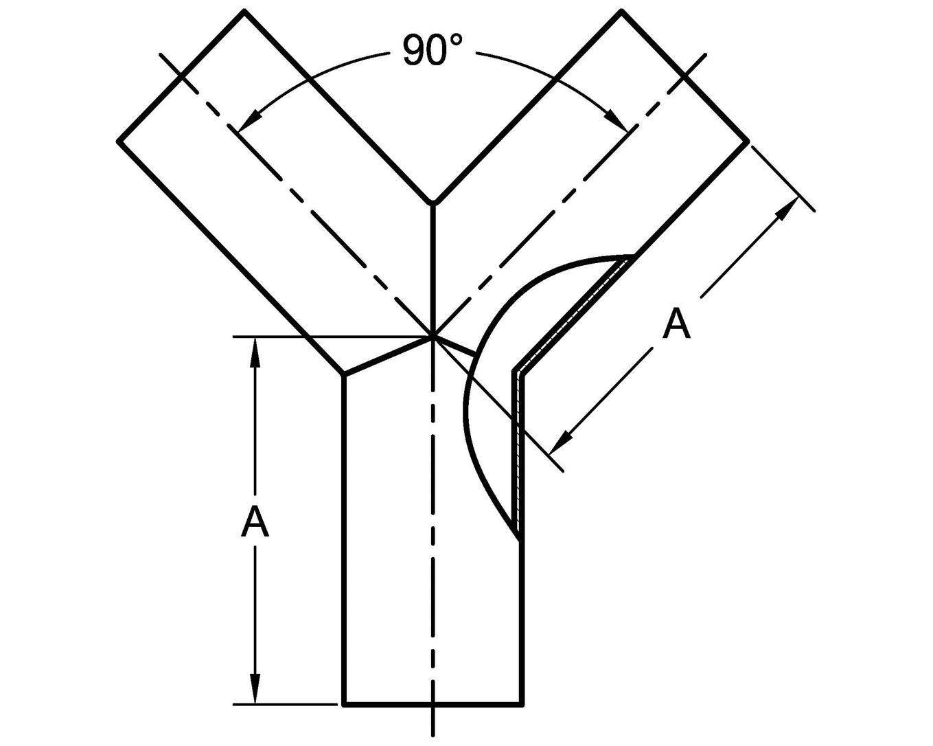 Buy Polished True Wyes (28W) Laterals & Wyes Sanitary Fittings
