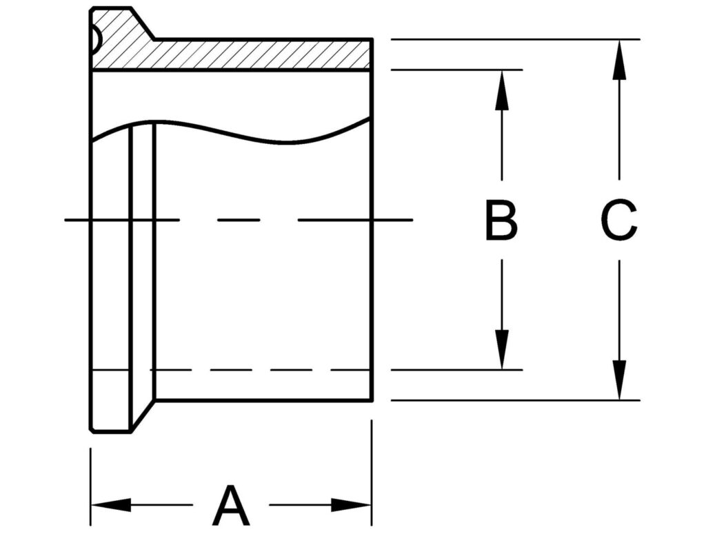 QLine Heavy Wall Ferrule Sanitary Fittings [Buy Online]