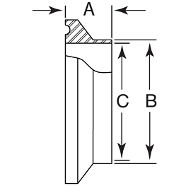 Q-Line Short Weld Ferrule Dimensions