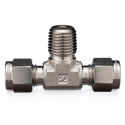 Compression Tube Male NPT Tee Adapter