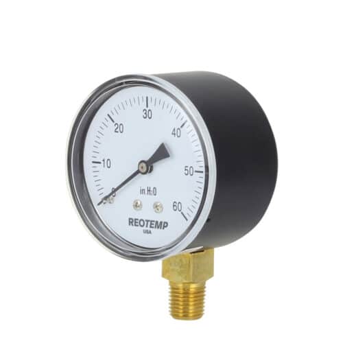 Reotemp® Low Pressure Gauge with 2.5" Dial (PC25N)