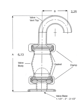 Air Relief Valve Line Drawing